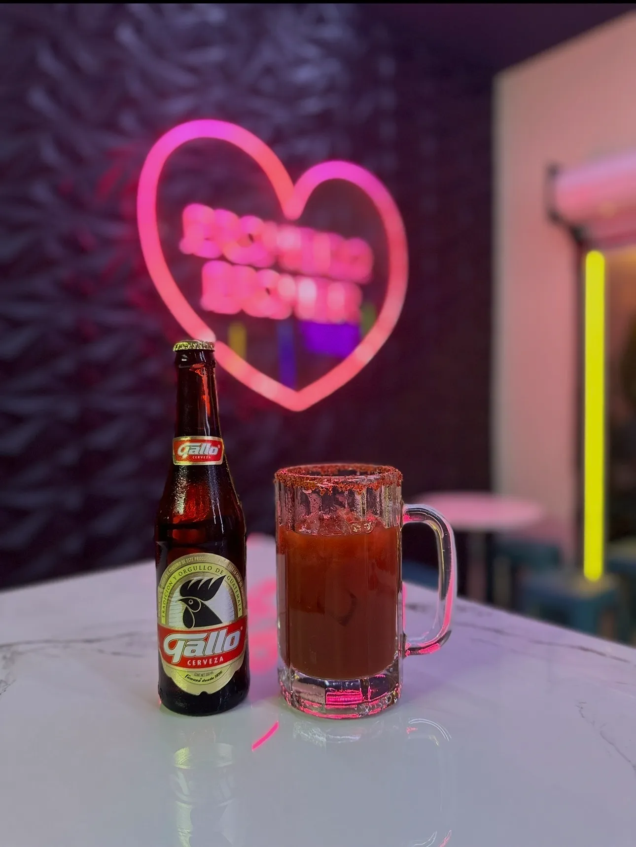 Gallo beer at Single's Bar