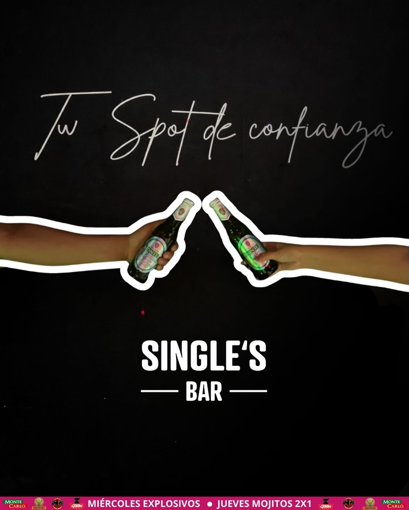 ¡TU SPOT DE CONFIANZA!
Abierto de miércoles a domingo🔥
#singlesbar